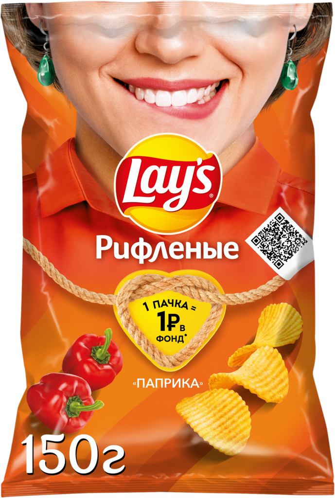 Чипсы LAYS Рифленые Паприка