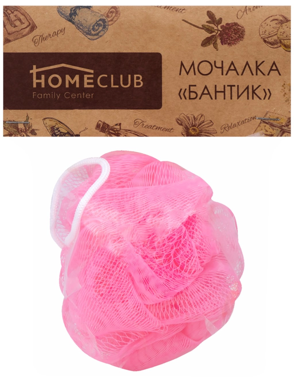 Мочалка HOMECLUB Бантик