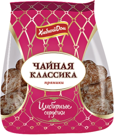 Пряники ХЛЕБНЫЙ ДОМ Имбирные сердечки